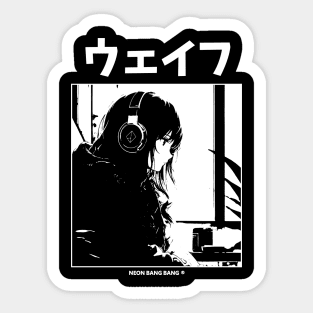 Lofi Beats | Anime Manga Girl | Japan Aesthetic Sticker